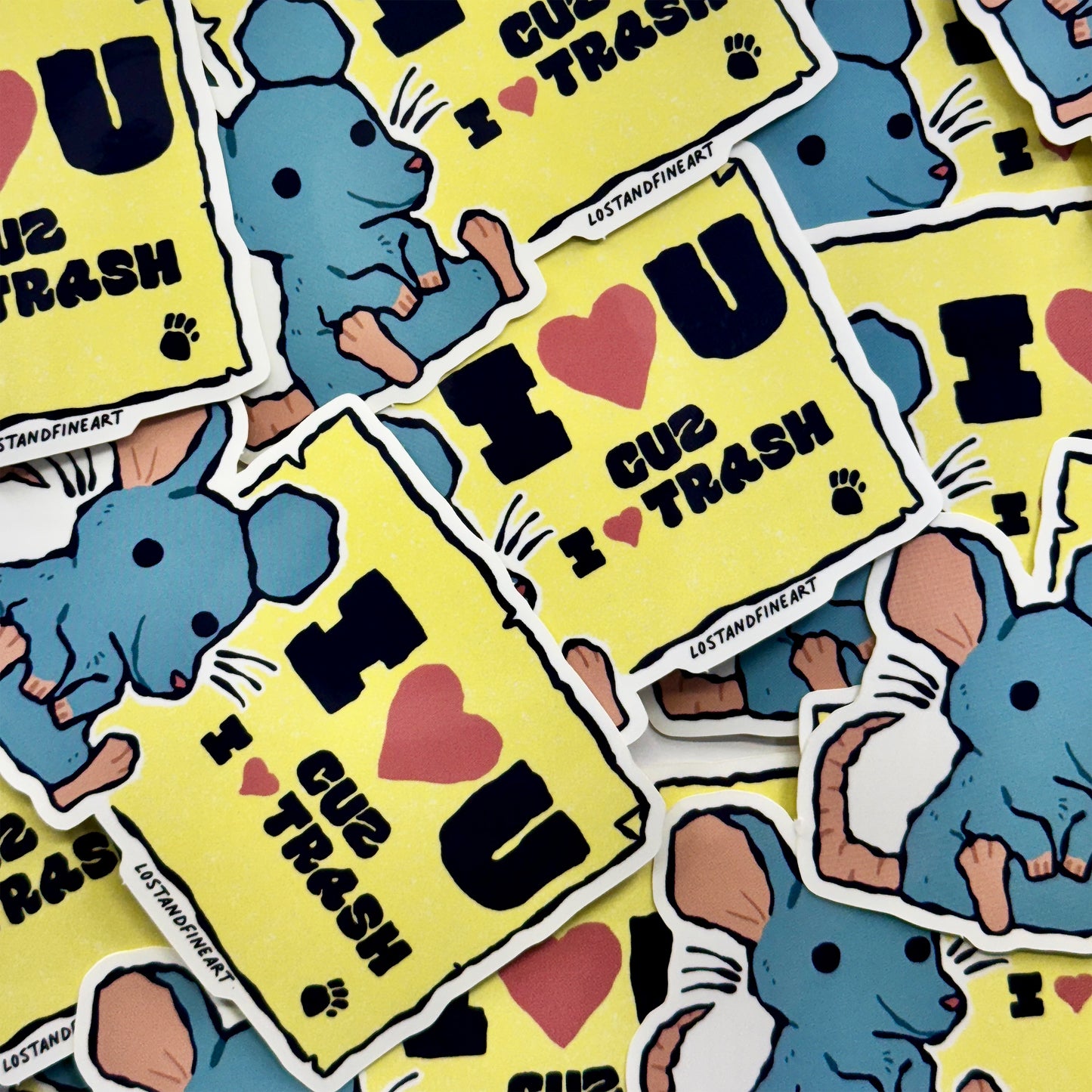 ✨I ❤️ Trash Sticker ✨