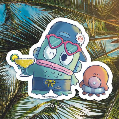 ✨ Summa’time Sanrio:
Hangyodon Sticker ✨