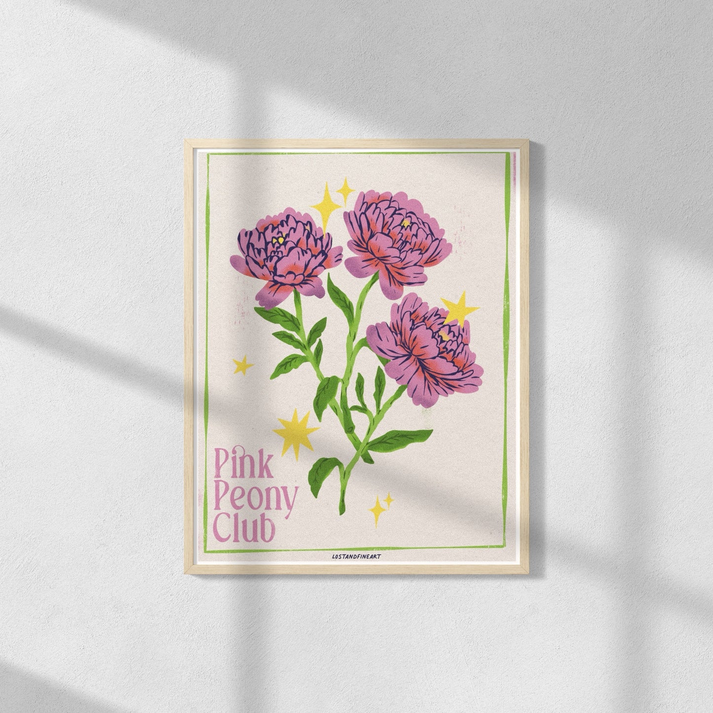 ✨ Pink Peony Club Poster✨