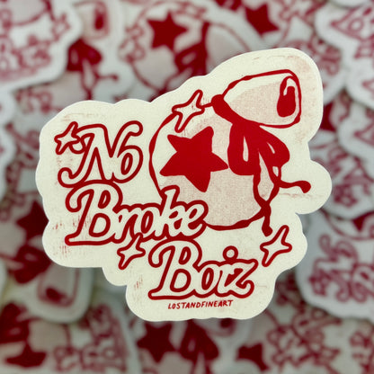 ✨ No Broke Boiz Sticker ✨