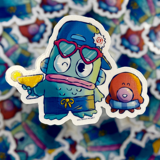 ✨ Summa’time Sanrio:
Hangyodon Sticker ✨